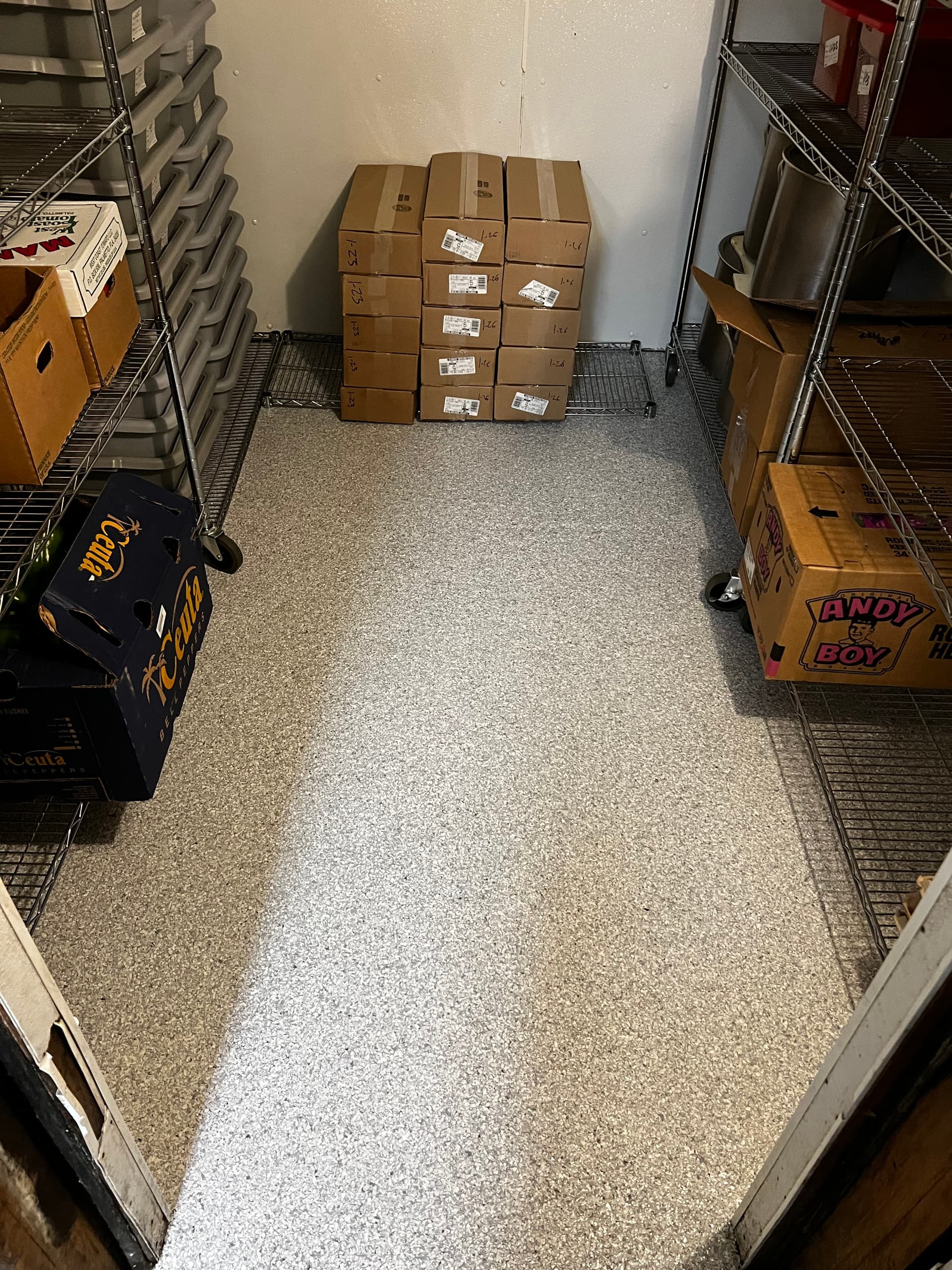 Acrylic flake coating